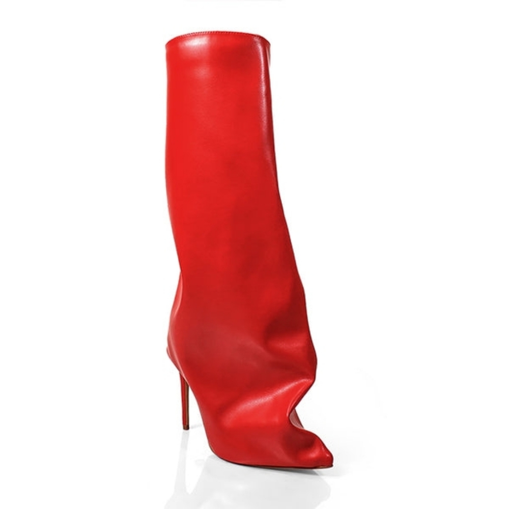 Loren Red Women's High Heel Boots